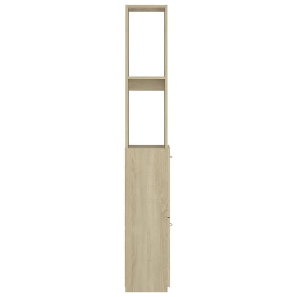 Møbelsæt til badeværelse - Living badeværelsesskab 25x26,5x170 cm konstrueret træ sonoma-eg