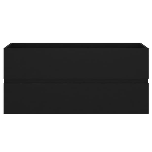 Badrumsinredningspaket - Living Tvättställsskåp svart 100x38,5x45 cm spånskiva