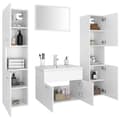 Miniatyrbillede 4 af 11: Badeværelsesmøbelsæt spånplade hvid - Badeværelsemøbelsæt - Badeværelsesmøbel - Home & Living
