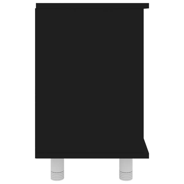 Kylpyhuonekaappi musta 60x32x53,5 cm tekninen puu - Kylpyhuoneen Kaappi - Kylpyhuoneen Kaapit - Home & Living
