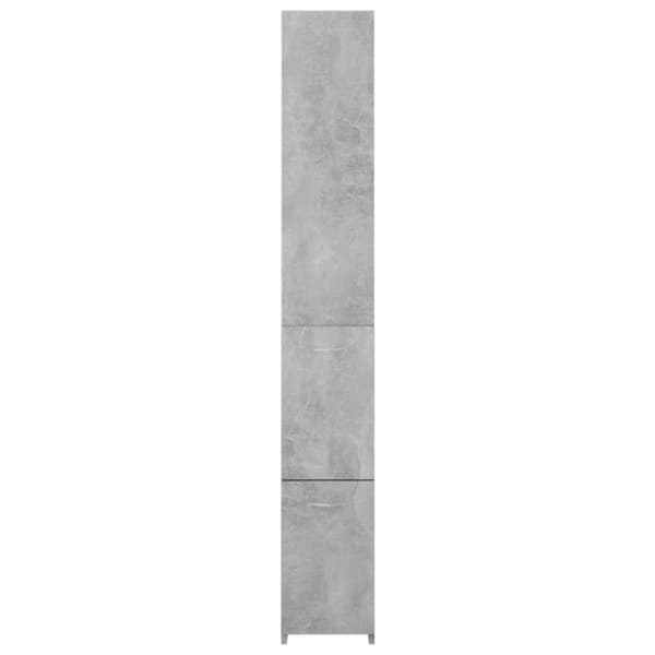 Badrumsskåp betonggrå 25x26,5x170 cm konstruerat trä - Badrumsskåp - Badrums Skåp - Home & Living