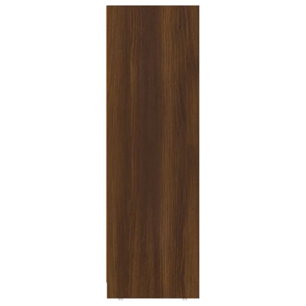 Badeværelsesskab 30x30x95 cm konstrueret træ brunt egetræ - Badeværelsesskab - Badeværelsesskabe - Home & Living