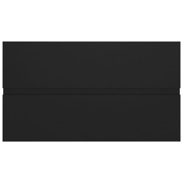Vaskeskab 80x38,5x45 cm spånplade sort - Vaskeskab - Vaskeskabe - Home & Living