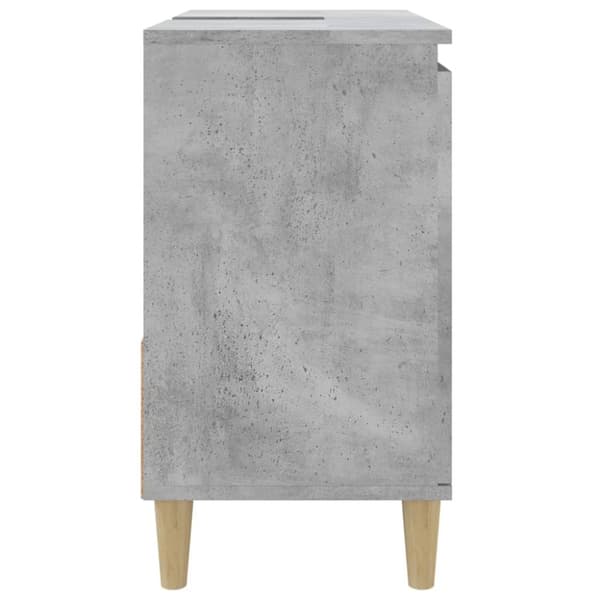 Badeværelsesskab 65x33x60 cm konstrueret træ betongrå - Badeværelsesskab - Badeværelsesskabe - Home & Living