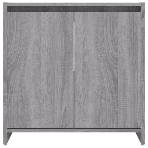 badeværelsesskab 60x33x61 cm konstrueret træ grå sonoma-eg