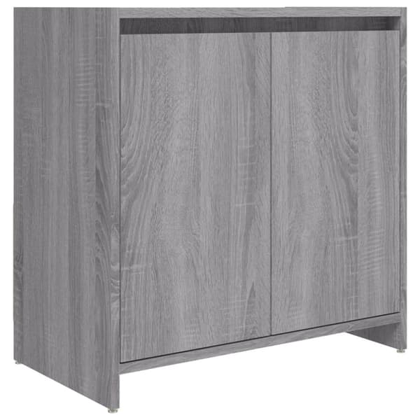 badeværelsesskab 60x33x61 cm konstrueret træ grå sonoma-eg