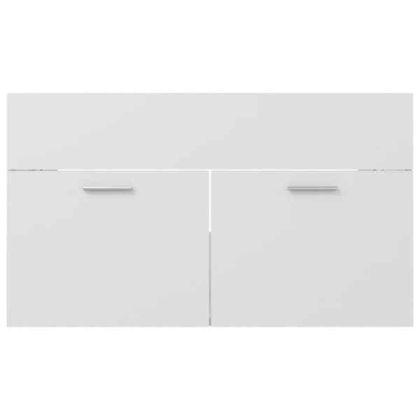 Tvättställsskåp vit 80x38,5x46 cm konstruerat trä