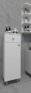 Miniatyrbilde 3 av 5: NilosiI høyskap til badet hvit.