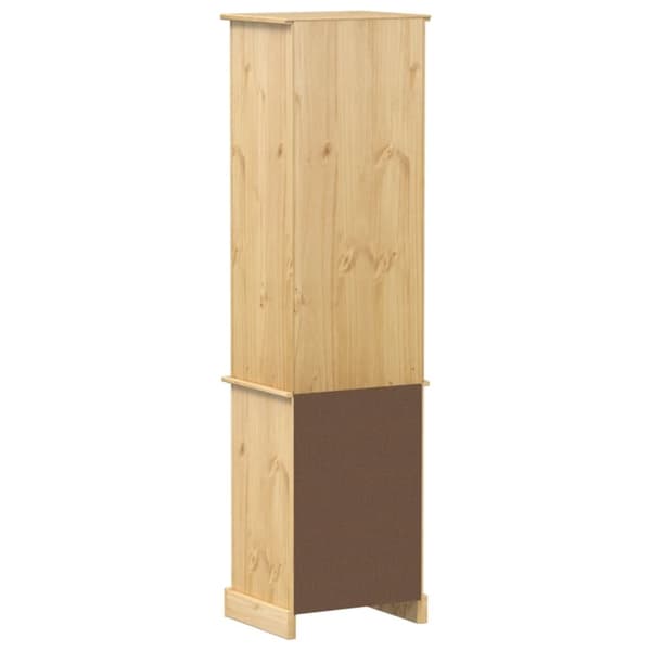 vidaXL Badrumsskåp Corona 50x40x185 cm massiv furu