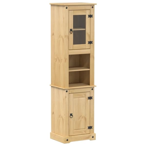 vidaXL Badrumsskåp Corona 50x40x185 cm massiv furu