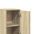 Miniatyrbilde 7 av 11: vidaXL Baderomsskapsett 3 deler sonoma eik konstruert tre