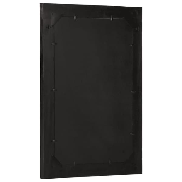 vidaXL Baderomsspeil 50x70x2,5 cm heltre mango og glass