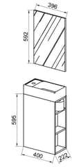 Miniatyrbilde 2 av 5: LumiaS baderomsinnredning antracitt.