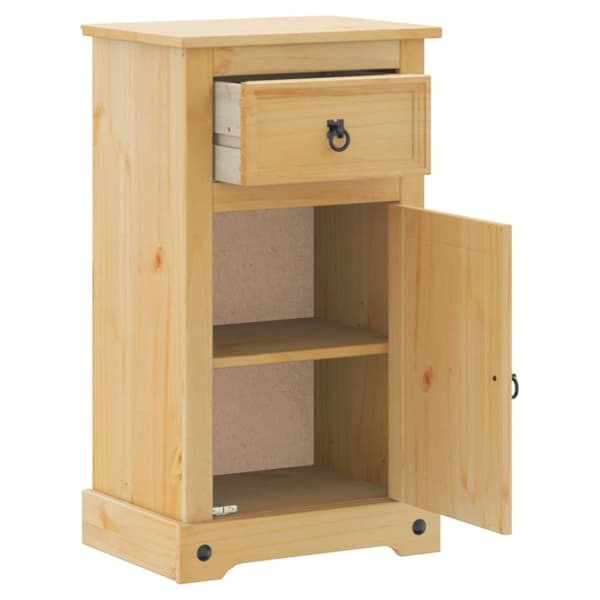 vidaXL Badrumsskåp Corona 45x33x80 cm massiv furu