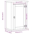 Miniatyrbilde 11 av 11: vidaXL Baderomsskap Corona 45x27x64,5 cm heltre furu