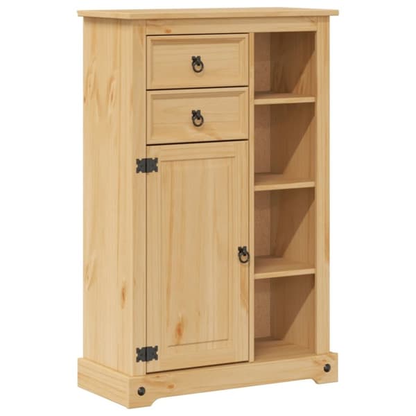 vidaXL Baderomsskap Corona 70x33x110 cm heltre furu