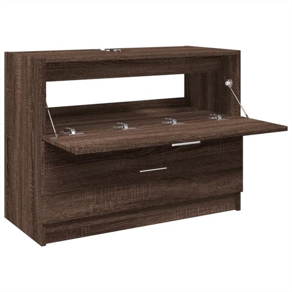 vidaXL Servantskap brun eik 78x37x59 cm konstruert tre