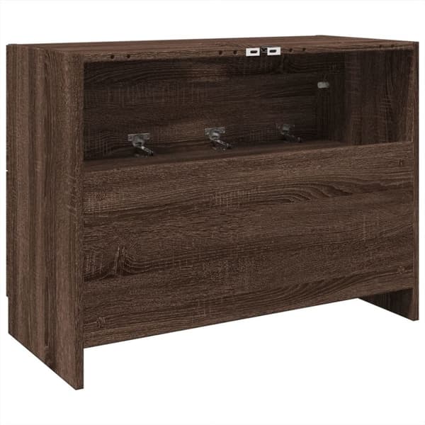 vidaXL Servantskap brun eik 78x37x59 cm konstruert tre