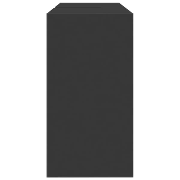 vidaXL underskab til håndvask 90x29x55 cm konstrueret træ sort