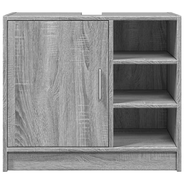 vidaXL Allaskaappi harmaa Sonoma 63x29x55 cm tekninen puu