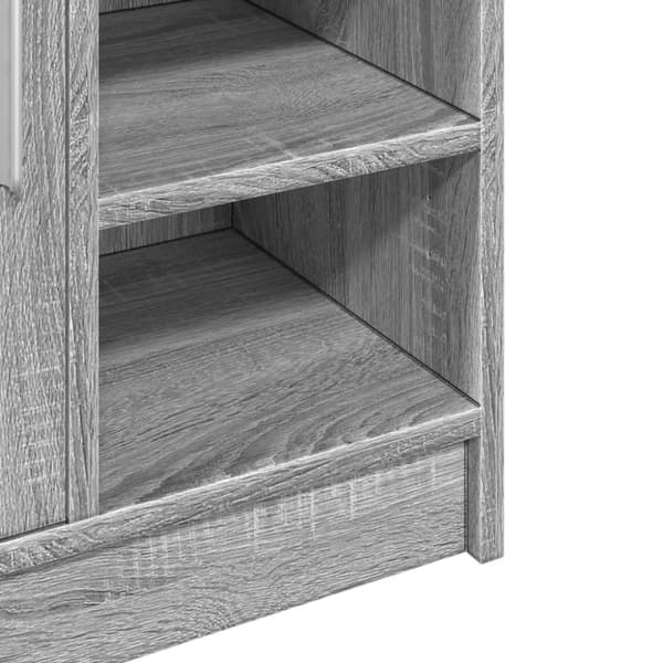 vidaXL Allaskaappi harmaa Sonoma 63x29x55 cm tekninen puu
