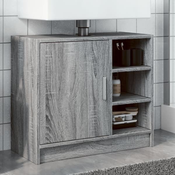 vidaXL Allaskaappi harmaa Sonoma 63x29x55 cm tekninen puu