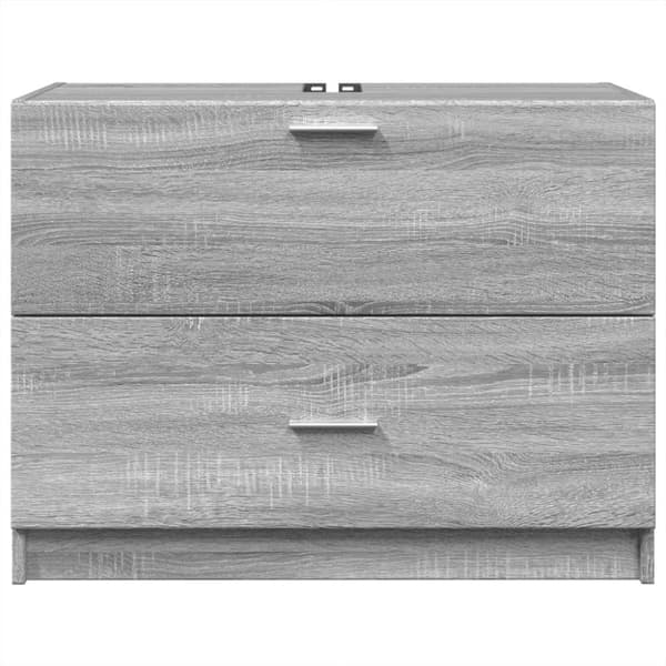 vidaXL Tvättställsskåp grå sonoma 78x37x59 cm konstruerat trä