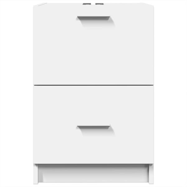 vidaXL Servantskap hvit 40x37x59 cm konstruert tre