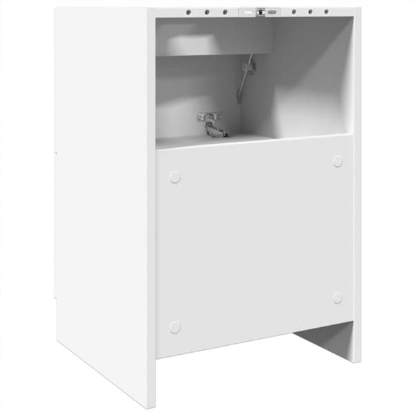 vidaXL Servantskap hvit 40x37x59 cm konstruert tre