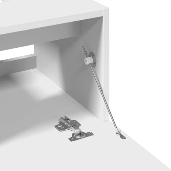 vidaXL Servantskap hvit 40x37x59 cm konstruert tre