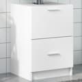 Miniatyrbilde 2 av 11: vidaXL Servantskap hvit 40x37x59 cm konstruert tre