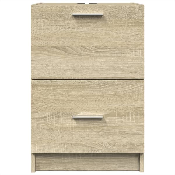 vidaXL Servantskap sonoma eik 40x37x59 cm konstruert tre
