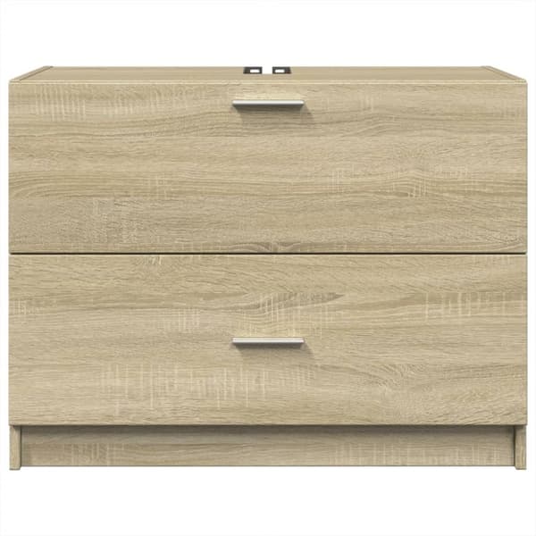 vidaXL underskab til håndvask 78x37x59 cm konstrueret træ sonoma-eg