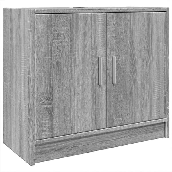 vidaXL Servantskap grå sonoma 63x29x55 cm konstruert tre