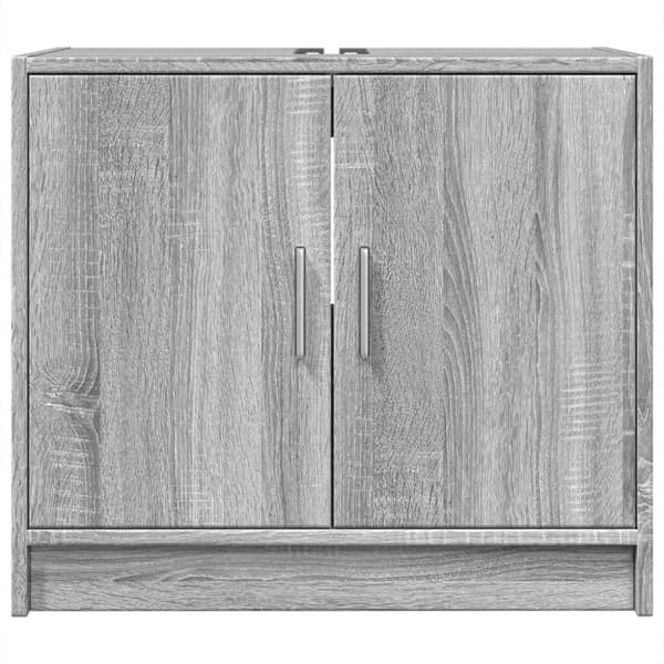 vidaXL Servantskap grå sonoma 63x29x55 cm konstruert tre