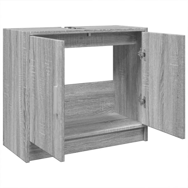 vidaXL Servantskap grå sonoma 63x29x55 cm konstruert tre