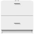 Miniatyrbilde 5 av 11: vidaXL Servantskap hvit 59x37x59 cm konstruert tre