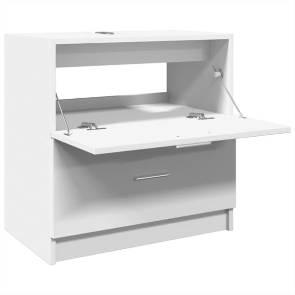 vidaXL Servantskap hvit 59x37x59 cm konstruert tre