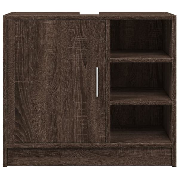 vidaXL Servantskap brun eik 63x29x55 cm konstruert tre