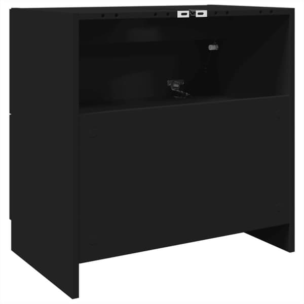 vidaXL underskab til håndvask 59x37x59 cm konstrueret træ sort