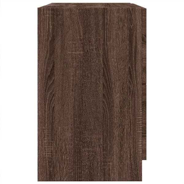 vidaXL underskab til håndvask 59x37x59 cm konstrueret træ brunt eg