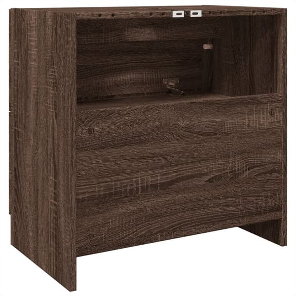 vidaXL underskab til håndvask 59x37x59 cm konstrueret træ brunt eg