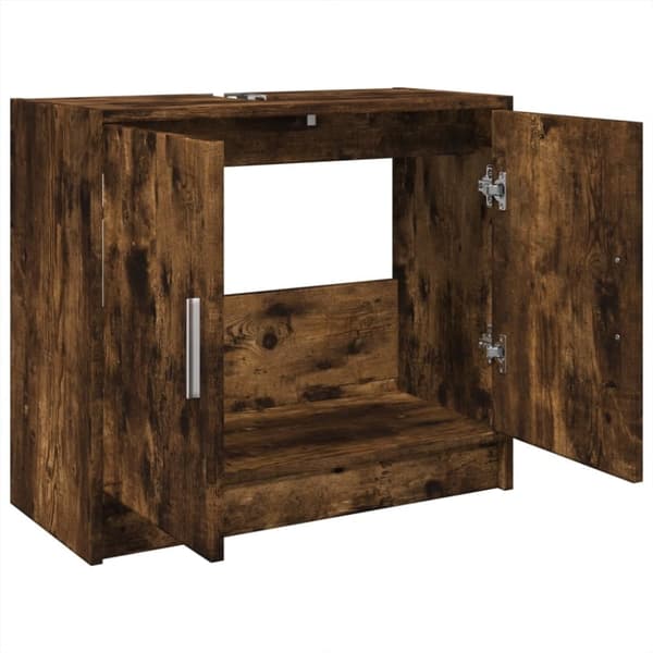 vidaXL Allaskaappi savutammi 63x29x55 cm tekninen puu