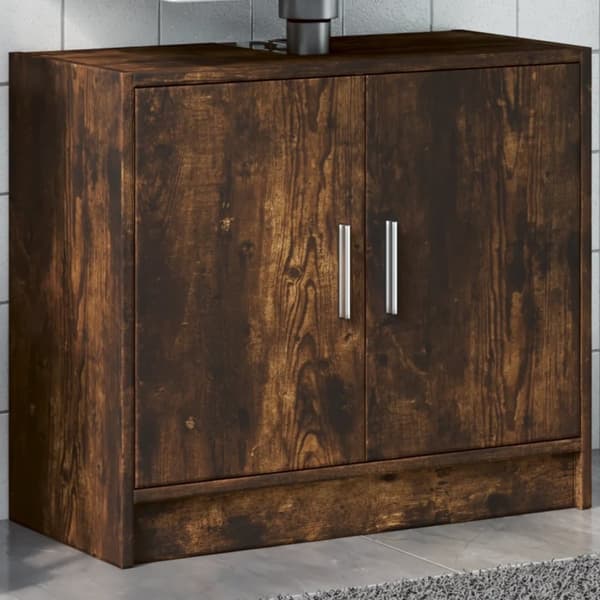 vidaXL Allaskaappi savutammi 63x29x55 cm tekninen puu