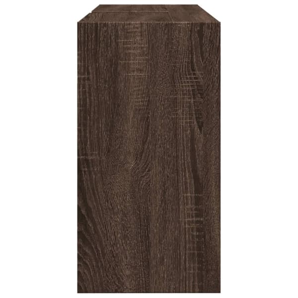 vidaXL Tvättställsskåp brun ek 90x29x55 cm konstruerat trä