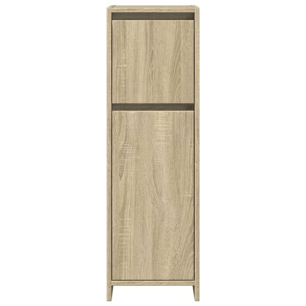 vidaXL Kylpyhuonekaappi Sonoma-tammi 30x30x95 cm lastulevy