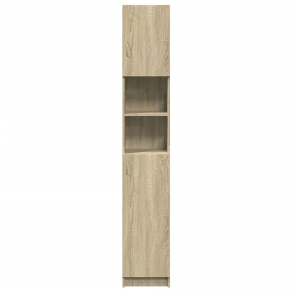 vidaXL Baderomsskap sonoma eik 32x25,5x190 cm sponplate