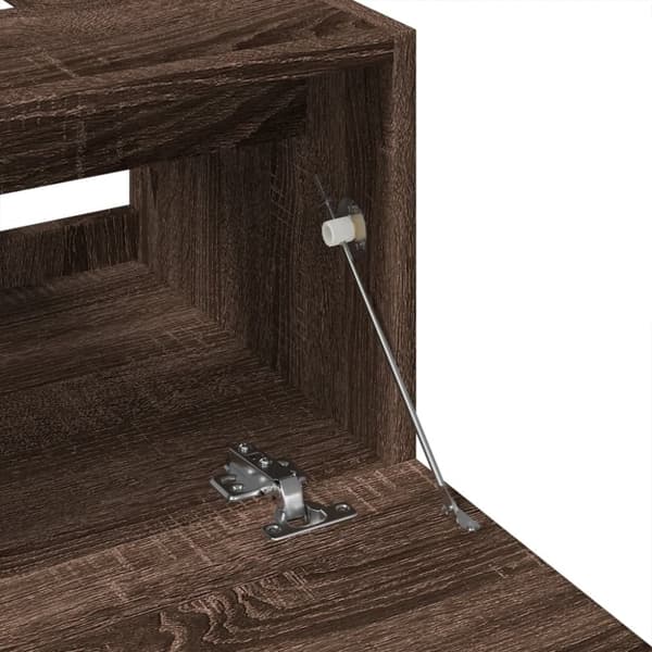 vidaXL Servantskap brun eik 40x37x59 cm konstruert tre