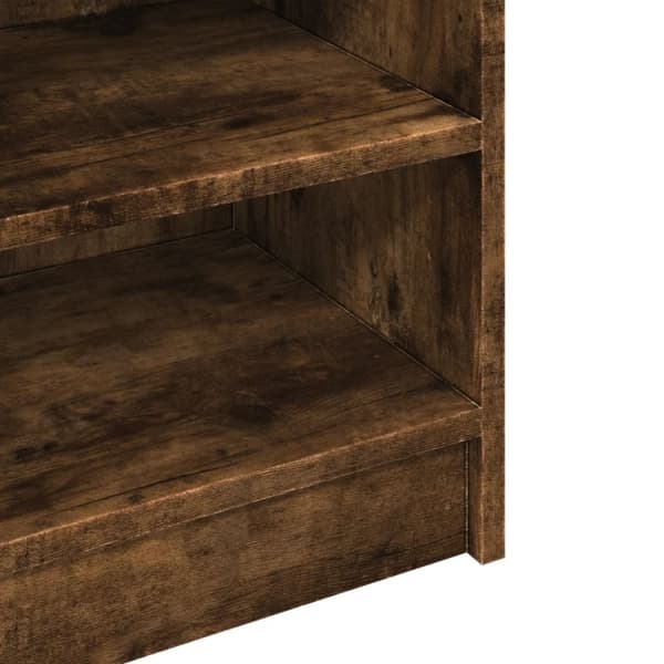 vidaXL Servantskap røkt eik 90x29x55 cm konstruert tre
