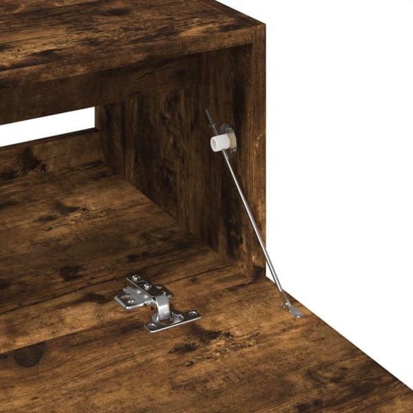 vidaXL Servantskap røkt eik 59x37x59 cm konstruert tre